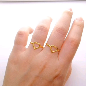 Cincin Bajet Love Kosong Saiz 7 8 9 11.5 12.5 13 14 15 15.5 16 17 18 19 20 21.5 22 23 23.5 24 Emas 916 Yon Hing