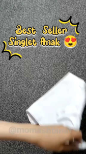 KAOS Dalam Anak PREMIUM Singlet Anak Kaos Kutang Anak Warna Putih Polos tebal Nyaman S M L XL 3L Murah