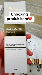 Nurraysa Hydra Gentle Cleanser 60g | Pencuci Muka Tak Keringkan Kulit Facial Wajah Hydrating Untuk Kulit Kering dan Berminyak Skincare Halal dan Mesra Wuduk Mengurangkan Blackhead dan Whitehead Mencerahkan Tona Kulit Kusam dan Tidak Sekata