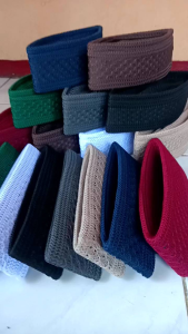 Grosir Peci Songkok Parahyangan Polos / Kopiah Rajut Keren Oleh Oleh Haji-Umroh-Souvenir-Tahlilan Premium
