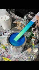 สีพ่นรถยนต์ 2k สีน้ำเงินมุก สีน้ำเงินแก้ว น้ำเงินแคนดี้มุกประกาย ( มีหลายเฉดให้เลือก )