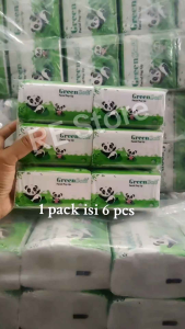 Pack isi 6 pcs Tisu Wajah Lembut Greensoft Refill tisu wajah