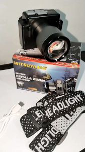 Senter Kepala LED 50 WATT Bisa Di ZOOM MS-246P MITSUYAMA Cahaya PUTIH Super Terang