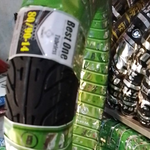 MURAH ban luar  80/90-14 tubeles (ban depan semua metik)