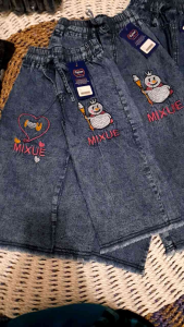 Isqoh kulot jeans anak mixue