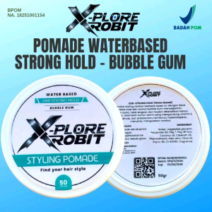 BPOM Pomade Waterbased 60 Gram X-Plore Aroma Bubbel Gum