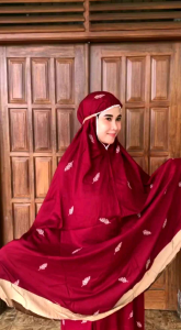 Mukena Dewasa Full Bordir Raissa Daily Tropical