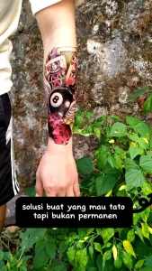 Tato Temporer Lengan 21 x 15 cm: Desain Unik & Fleksibel