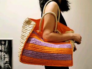 DaVee | Handmade woven straw bag beach bag shopping bag tote bag handbag