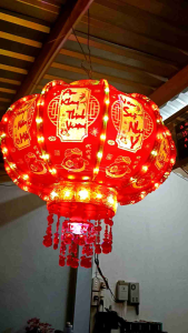 Lồng đèn led xoay 360 độ chúc mừng năm mới đường kinh 60cm