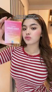 Asta Gluta Gallon L-Glutathione 500mg + Astaxanthin 4mg + ALA 50mg Whitening Capsule Supplement BPOM Certified Glowing & Antioxidant Brightening Skin Supplement L-Pink Capsule