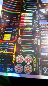 SATU LEMBAR STIKER PAKET LAMPU MOFIPIKASI MINIATUR BUS ISI BANYAK