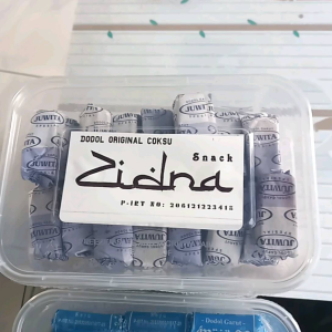 Dodol Garut Zidna Rasa Coklat Susu Isi 500 Gr Packing Box Plastik