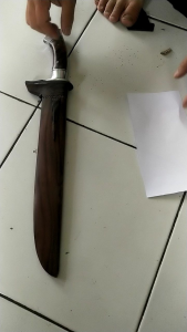golsem dural 30 cm pisau qurban pisau dengan sarung pisau jagal pisau smbelih hewan qurban