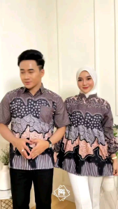 TERLARIS Blouse Batik Wanita Lengan Panjang Motif Halus Terbaru Seragam Kerja Kantoran Blus 2025
