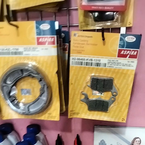 1 Sett Kampas Rem Depan Belakang Merk ASPIRA Untuk Honda Beat