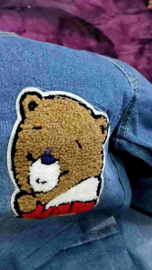 CELANA JEANS ANAK PEREMPUAN TANGGUNG MOTIF TEDDY BEAR