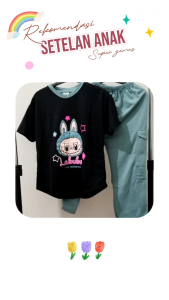 Setelan Anak Labubu | Setelan labubu | angel cargo labubu