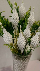 พุดวงพลาสติก ดอกพุดวง มาลัยตุ้มดอกพุดพลาสติก ตุ้มดอกพุด มาลัยตุ้มเสียบยอด