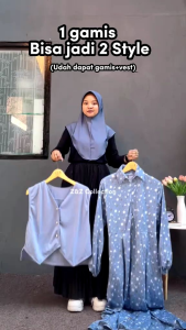 Hilya set by Z&Z Collection (Gamis+vest)