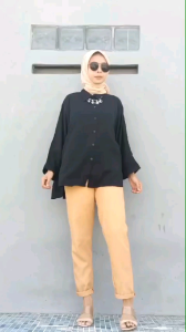 Kemeja Wanita Lengan Panjang | Kemeja Kantor | Kemeja OversiProdukze | Atasan Kemeja Wanita | Kemeja Basic | Kemeja Rayon twill | kemeja Twill