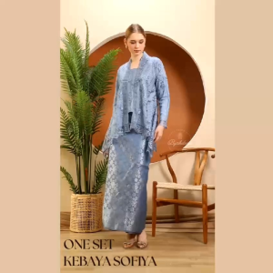 (KEBAYA+SKIRT) Bycikdara Kebaya Lace Sofiya with Skirt Pario Songket | Bali Kutubaru | Indonesia | Kebaya Set