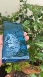 Glass สีน้ำเงิน gemstone rough ก้อนกระจกเจียได้ทุกชนิดแกะสลักด้วย Blue Tooaz