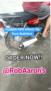 POWER PIPE 44MM TIP -PURE STAINLESS