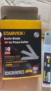 (1box/10tube) ISI CUTTER STAMVICK 60pcs / Refill Pisau Cutter STV Stamvik ORI Tajam Murah