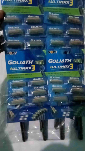PISAU CUKUR ALAT CUKUR KEROKAN JENGGOT KUMIS GOLIATH ULTIMAX 3 MATA 2 MATA PISAU MURAH HARGA GROSIR