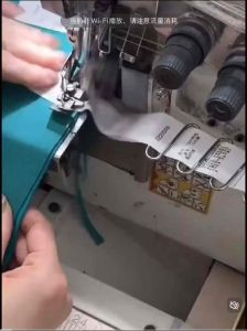 เสาวางป้ายติดคอเสื้อ ป้ายไซด์ทอ ตะแกรงวางป้ายไซด์ผ้า จักรโพ้งอุตสาหกรรม