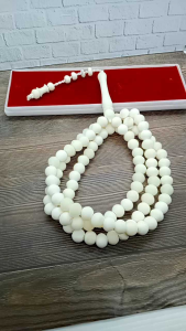 ❤️ INEZ GALLERY ❤️ Tasbih Tulang Sapi Model Bulat 8mm C125