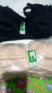 3 PIC BH SRIKANDI TANPA BUSA TANPA KAWAT TALI LEBAR CUP BESARSIZE:3638404244