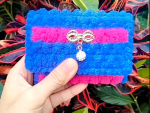 Dompet Kartu/Koin Biru X Pink