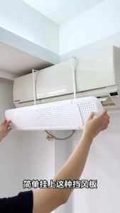 Adjustable Aircond Windshield Deflector Block Direct Air Cover Air Conditioner Alat Pesongan Udara