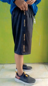 Ab73 Celana Sontog 3/4 Pria Dewasa - Celana Olahraga Santai Lari Running Gym Sport