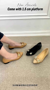 Simoncelli Sandal Wanita Flat Tali Belakang | Sandal Tali | Sandal Kerja | Flatshoes Black 36-40 | 6072-13