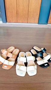 Sandal heels wanita hak tahu 3cm - NIKEN