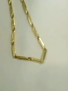 Kalung Motif Padi & Kalung Titanium Anti Karat Untuk Pria & Wanita