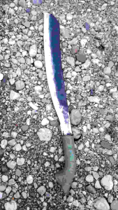 PARANG PENDEK UKURAN 33 CM PRODUK LOKAL KUALITAS SANGAT BAGUS BAHAN FER BESI BAJA.