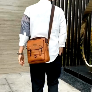 PROMO Tas Jeep Tas Kulit Selempang Pria Kekinian Formal Santai Traveling Tas Import Trendi Sling Bag  Man