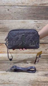 Pouch Wanita CHIBAO KANVAS: Tas Selempang Unik dengan 3 Sleting & 2 Tali