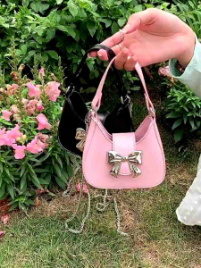 Tas Selempang Kulit Wanita Tas Lipstik Cewek Mungil Rantai Kecil GSE 3052