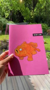Dive Logbook สมุดบันทึกการดำน้ำ Club Dive ลายFrogfish ขนาดA5(14x21cm)