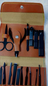 Abee PR-1653 Perawatan Kuku Travel Size Lengkap Gunting Kuku Set 16 in 1 Manicure