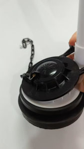 อะไหล่ชักโครก C-1017 อะไหล่ชักโครกชุดน้ำออก ใช้ปิดเปิดน้ำออกกับถังชักโครกแบบ2ชิ้น #พร้อมยางรองหม้อน้ำ ผลิตจากพลาสติกอย่างดี ไม่รั่วซึม