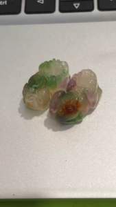 Mặt dây chuyền tỳ hưu đá tam tài trấn trạch chiêu tài lộc may mắn