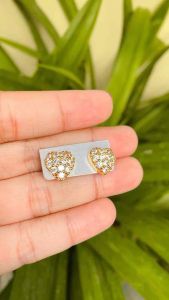 ANTING GOLD TUSUK LOVE FULL BERLIAN BERKILAU CANTIK ANTI ALERGI AKSESORIS XUPING WANITA KEKINIAN