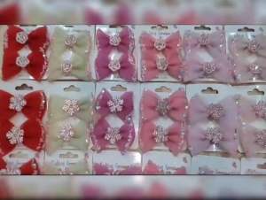 (1 PASANG) JEPIT RAMBUT PITA TILE PERMATA IMPORT