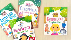 Buku Stiker Cerita Anak: Goldilocks & Little Red Riding Hood